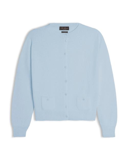 Cardigan donna in cashmere con tasche