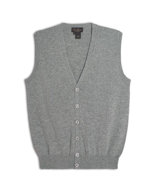 Gilet uomo in cashmere con bottoni