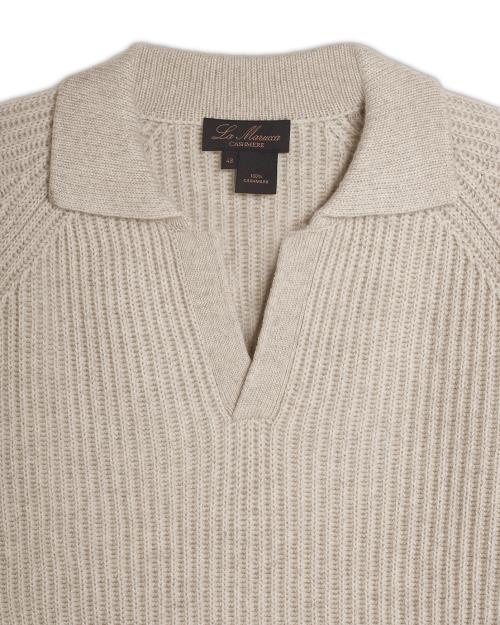 Polo uomo in cashmere a costa inglese