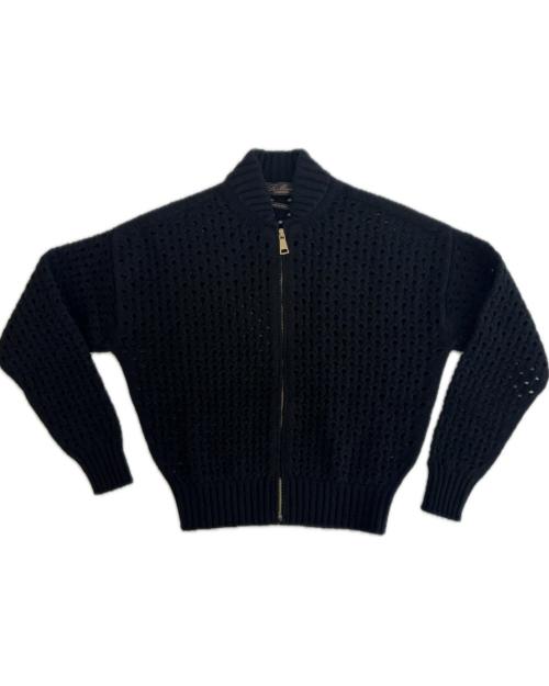 Bomber donna traforato in cashmere