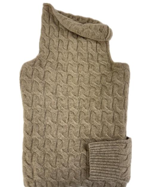 Cratere donna in cashmere 4 fili a treccia
