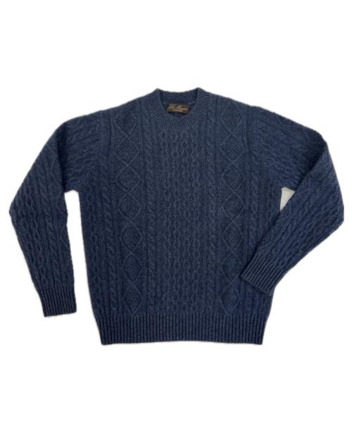 Girocollo uomo in cashmere 6 fili a losanghe