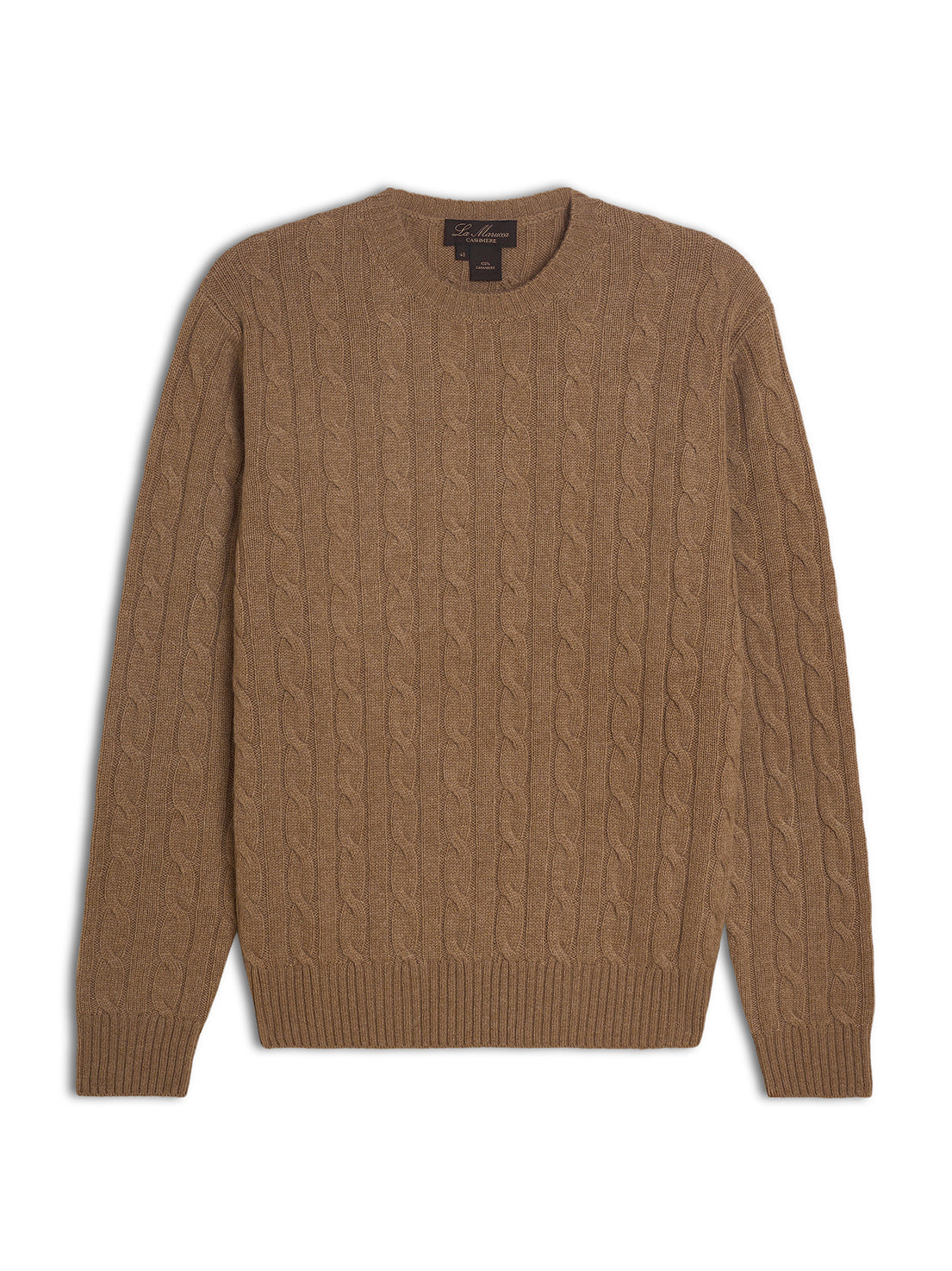 Girocollo uomo in cashmere 4 fili a treccia