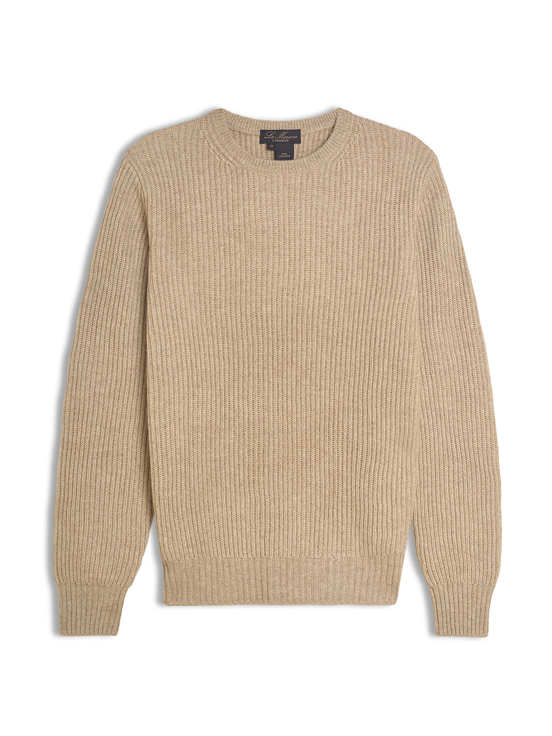 Girocollo uomo in cashmere 4 fili a costa inglese