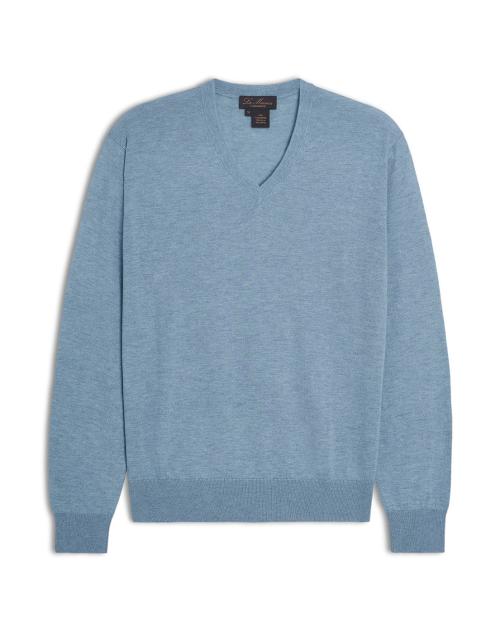 Scollo V uomo in cashmere e seta