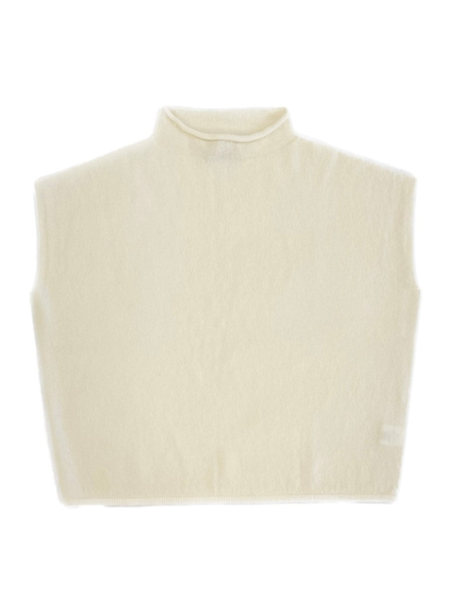 Cratere smanicato oversize in cashmere