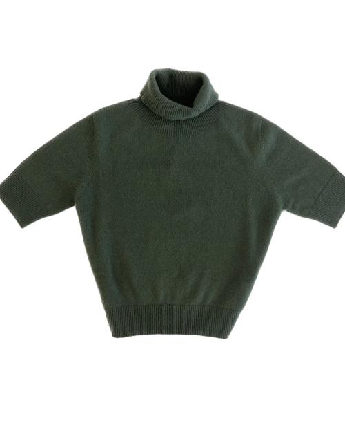 Dolcevita in cashmere a mezza manica