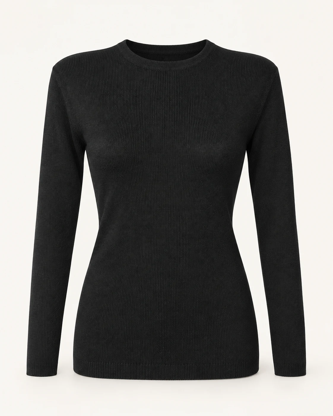 Maglia girocollo nera