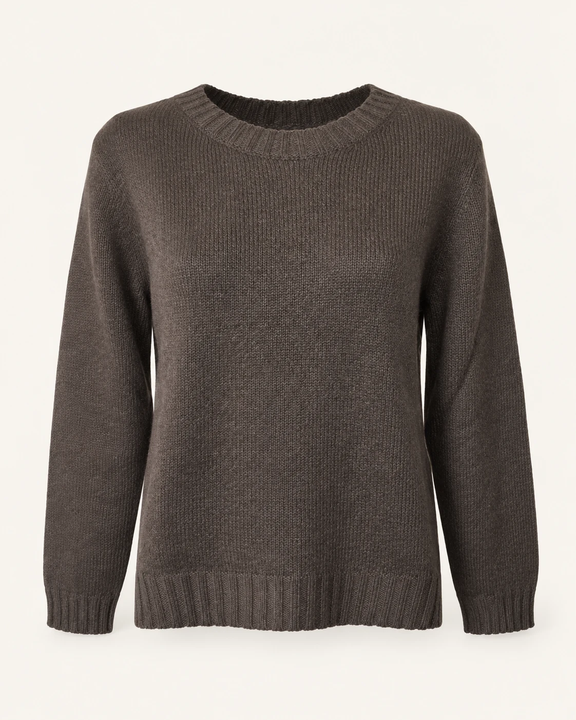 Maglia girocollo tortora